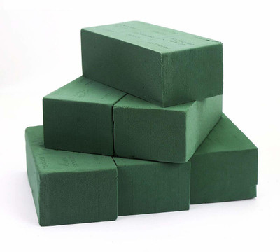 3A Featuretail 6 Pcs Floral Foam, Wet and Dry Floral Foam Blocks Flower Arrangement Kit