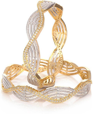 JDX Metal Bangle Set(Pack of 2)
