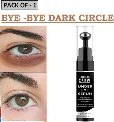 Barbers Crew Roll On Under Eye Serum for Dark Circles , Fine lines & Puffy eyes -(15 g)