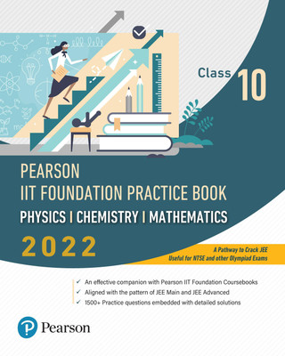 Pearson IIT Foundation Practice Book Physics, Chemistry & Mathematics |Class 10|2022 Edition| By Pearson with 2 Disc(Paperback, Pearson)