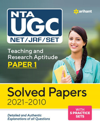 Nta UGC Net/Jrf/Set Teaching & Research Aptitude Paper 1 Solved Paper (2021-2010)(English, Paperback, unknown)