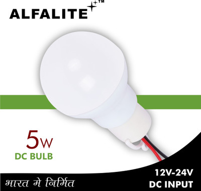 ALFALITE 5 W Basic Standard Plug & Play LED Bulb(White)