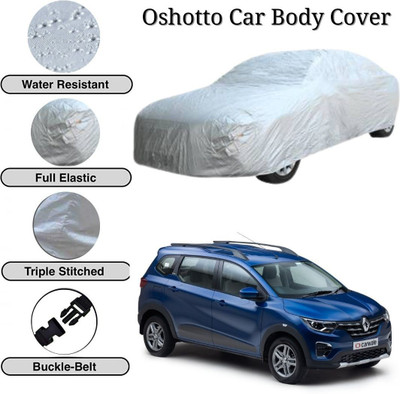 Oshotto Car Cover For Renault Triber (Without Mirror Pockets)(Silver)