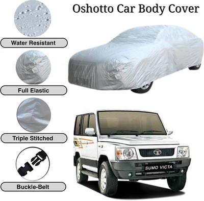 Oshotto Car Cover For Tata Sumo Victa (Without Mirror Pockets)(Silver)