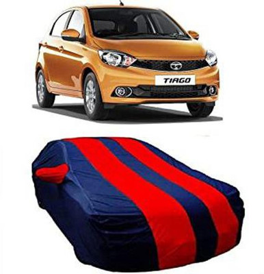 ARB Car Cover For Tata Tiago (With Mirror Pockets)(Blue, Red)