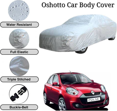 Oshotto Car Cover For Renault Pulse (Without Mirror Pockets)(Silver)