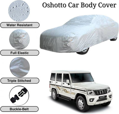 Oshotto Car Cover For Mahindra Bolero (Without Mirror Pockets)(Silver)