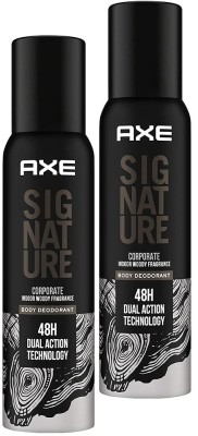 AXE Signature Corporate No Gas Body Deodorant for Men 122ml Each Pack of-2 Body Spray  -  For Men(244 ml, Pack of 2)
