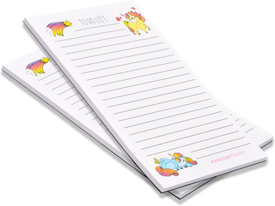 Flipkart SmartBuy To Do List MEMO Pads Cute Colorful 50 Easy Tear Off Sheets Each Pads A5 Desk Planner NO 50 Pages(White, Pack of 2)