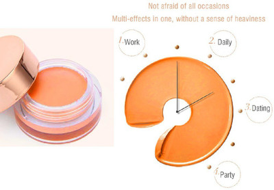 GFSU MAKEUP BASE BEST FOUNDATION + CONCEALER & DUAL BASE MAKEUP FOUNDATION Foundation(ALMOND, 16 g)