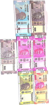 VROO (100*7=700 Notes) [Rs.10, Rs.20, Rs.50, Rs.100, Rs.500, Rs.2000 Notes] fake currency Gag Toy