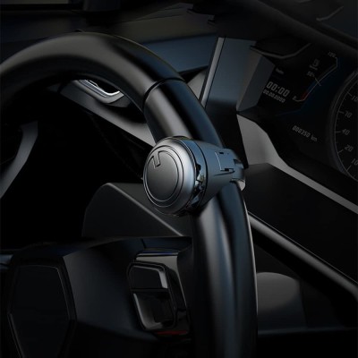 AutoBizarre Plastic Car Steering Knob(Black)