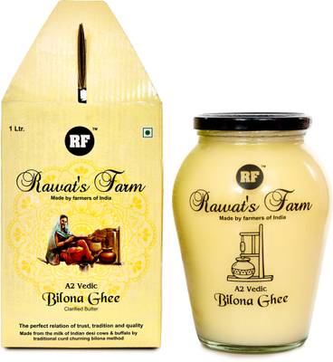 Rawat's Farm A2 Vedic Bilona Buffalo Ghee Made by Curd Churning Bilona