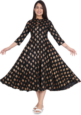 RTAE Anarkali Gown(Black)