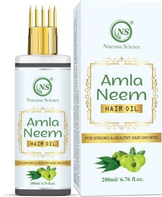 Nuerma Science Amla Neem Hair Oil with Brahmi for Anti Dandruff, Strong and Healthy Hair Hair Oil(200 ml)