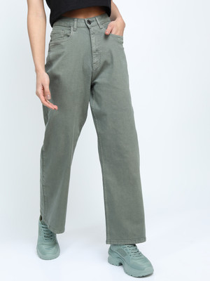 Tokyo Talkies Regular Women Green Jeans