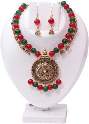 SIDHMART Alloy Brass Multicolor Jewellery Set(Pack of 1)