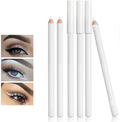 YAWI pencil eyeliner & kajal plus lip liner pencil 3D use combo(White, 10.8 g)