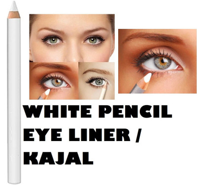 Yuency Glide-On White Color Kajal WaterProof SmudgeProof 2 g(WHITE)