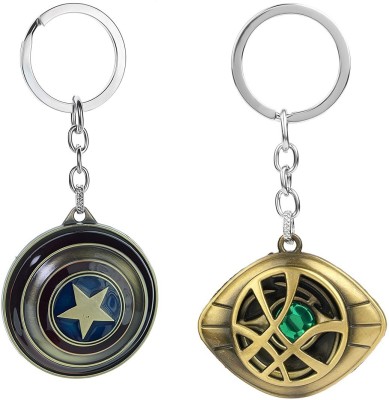 Electro Cloud Dr Strange Keychain & Captain America Shield Keychain Key Chain