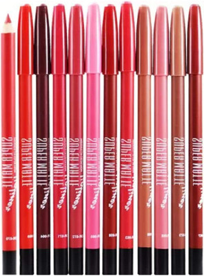 LILLYAMOR HD Professional Multicolored Matte Super Matte Lip Liner Pencil(MULTICOLORED)