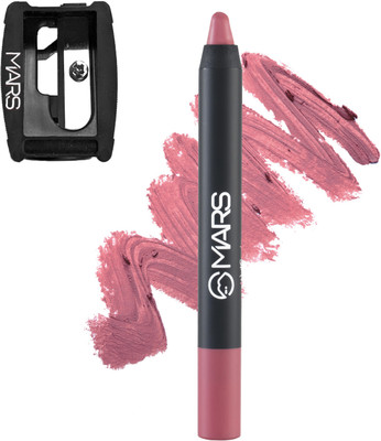 MARS Smudge Proof Long Lasting Matte Lip Crayon With Sharpner(I Am Bold - 15, 3.5 g)