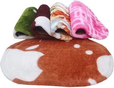 Aura Decore Velvet Door Mat(Cream, Medium)