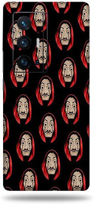 Mclaxa Money Heist Mask Mobile Back Skin, Money Heist Mask, Vivo X 70 Pro Plus Mobile Skin(Money Heist Mask Skin With Super Matte Finish)