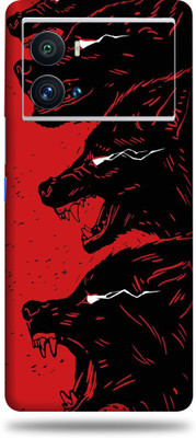 OggyBaba Vivo Iqoo 9 Pro 5G Mobile Skin(Red Wolf Multicolor Skin With Ultra Matte Finish)