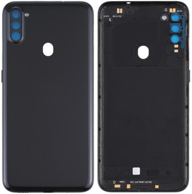 SPAREWARE Samsung Samsung Galaxy A11 : Black (WITH ALL BRAND LOGO) Back Panel(Black)