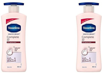 Vaseline HEALTHY BRIGHT COMPLETE 10 ANTI AGEING LOTION 400 ML X 2(800 g)