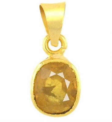 Jaipur Gemstone Gold-plated Sapphire Copper Pendant