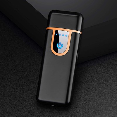 G2L Ultra Slim USB Charging Finger Touch Sensor USB Charging Lighter Touch LIGHTER Pocket Lighter Finger Touch Sensor Electric TOUCH Lighter Pocket Lighter(BLACK)