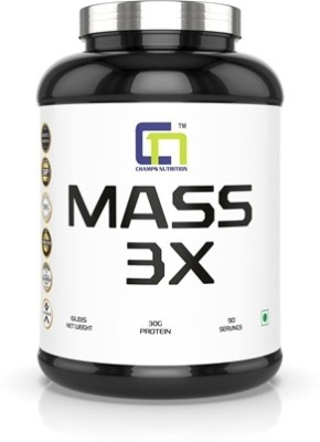 CHAMPS NUTRITION MASS 3X 6Lbs Weight Gainers/Mass Gainers(3 kg, AMERICAN ICECREAM)