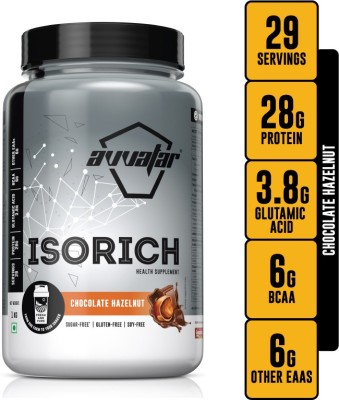 Avvatar Isorich Chocolate Hazelnut 1 Kg Whey Protein(1 kg, Chocolate Hazelnut)