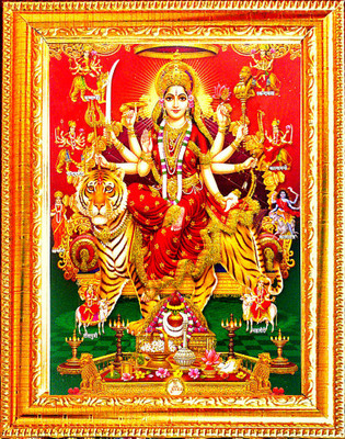 SUNINOW Durga maa photo frame Religious Frame