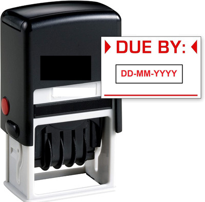 dinojames Self - Inking Date Stamp big size Dater(4mm, blue)