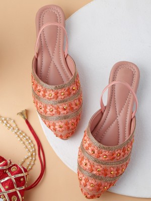 CARRITO Latest Collection Comfortable & Trendy Flat Sandals For Womens & Girls Women Pink Flats