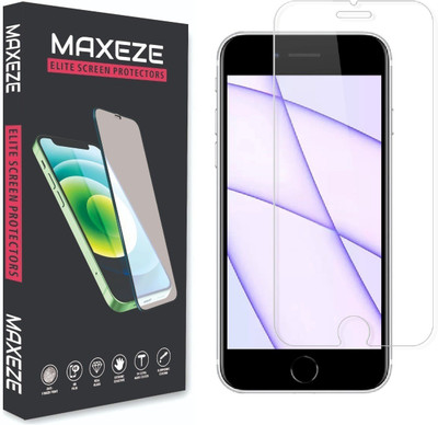 MAXEZE Edge To Edge Tempered Glass for Apple Iphone Se 3rd Generation(Pack of 1)