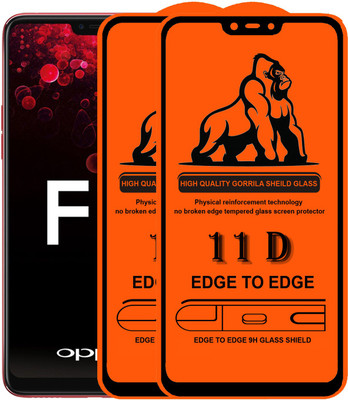 Express Buy Edge To Edge Tempered Glass for OPPO F7(Pack of 2)