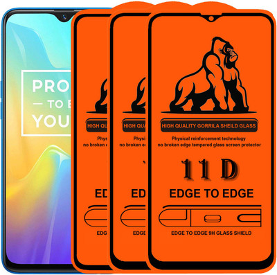 Forego Edge To Edge Tempered Glass for Realme U1(Pack of 3)