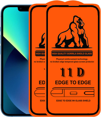 Forego Edge To Edge Tempered Glass for iPhone 13 Pro Max(Pack of 2)