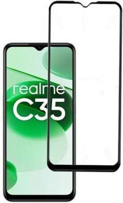 CASEHUNT Edge To Edge Tempered Glass for realme C35(Pack of 1)