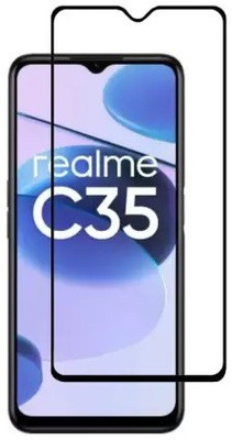 AB PRIME Edge To Edge Tempered Glass for REALME C35(Pack of 1)
