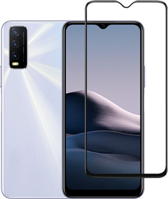 SURMALA Edge To Edge Tempered Glass for Vivo Y20i(Pack of 1)