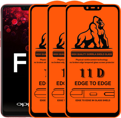 Express Buy Edge To Edge Tempered Glass for OPPO F7(Pack of 3)