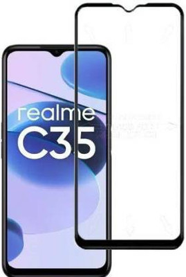 CASEHUNT Edge To Edge Tempered Glass for realme C35(Pack of 1)