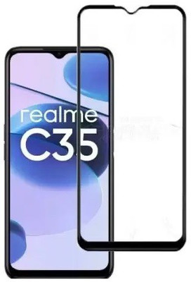 AB PRIME Edge To Edge Tempered Glass for REALME C35(Pack of 1)