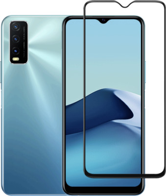 SURMALA Edge To Edge Tempered Glass for Vivo Y20s(Pack of 1)