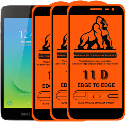 Express Buy Edge To Edge Tempered Glass for Samsung Galaxy J2 Core(Pack of 3)